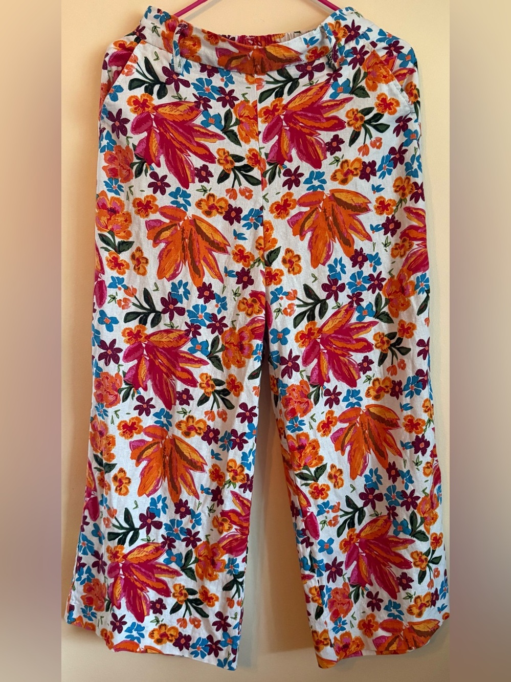 Joie Linen Blend Floral Wide Leg Pants
Size 2 or Small